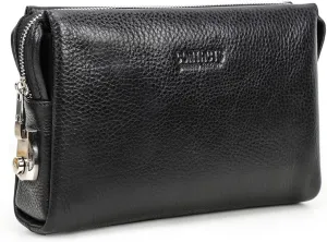 Clutch Purse Bag Leather for Men Anti Theft Wristlet Handbag Wallet Multiple Compartments Card Phone Holder Travel Bag