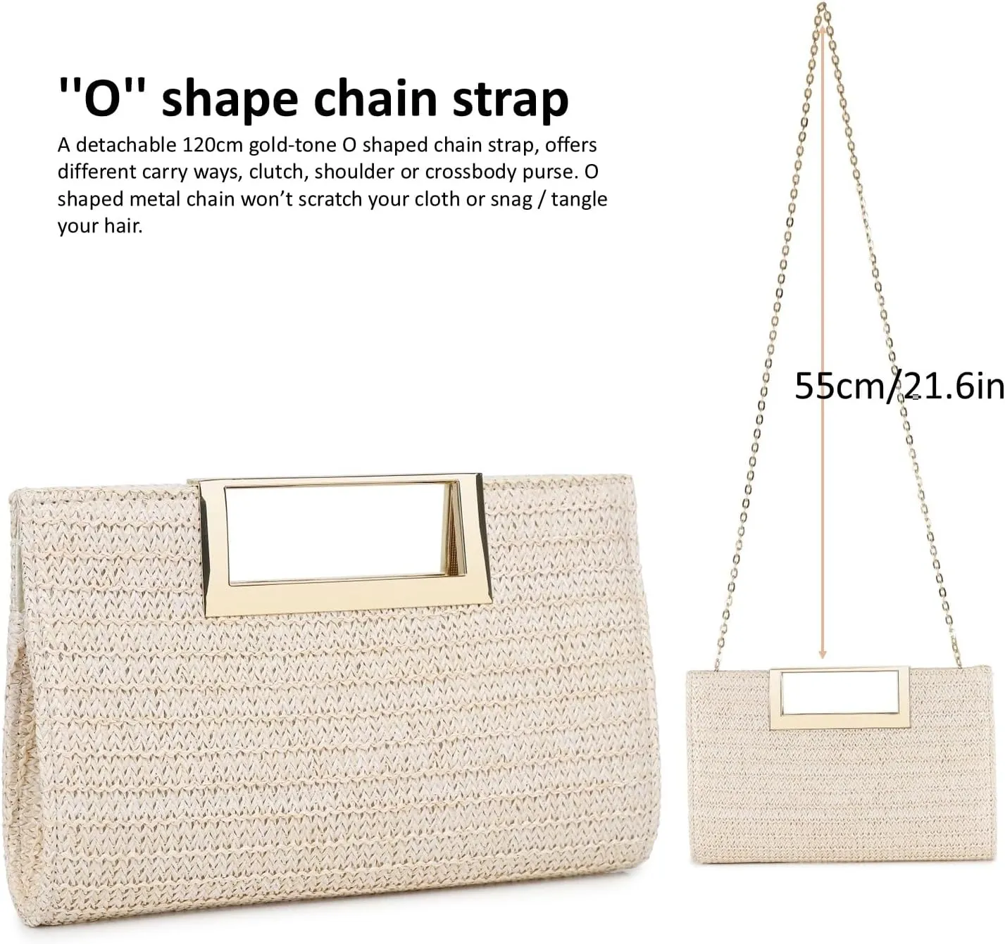 Clutch Purse for Women Fashion PU Leather Evening Bag Elegant Purse for Wedding Party Formal Daily Cocktail