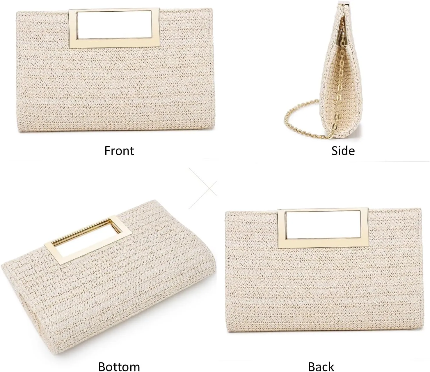 Clutch Purse for Women Fashion PU Leather Evening Bag Elegant Purse for Wedding Party Formal Daily Cocktail