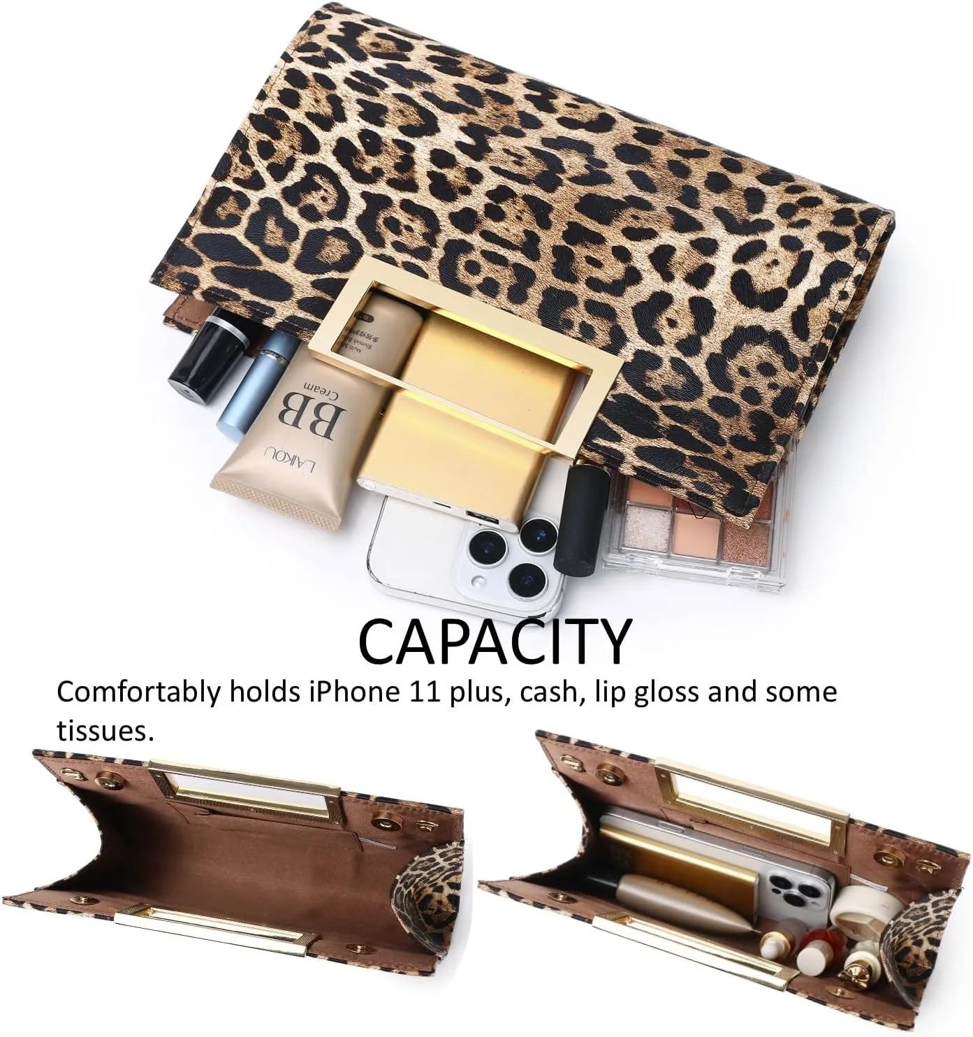 Clutch Purse for Women Fashion PU Leather Evening Bag Elegant Purse for Wedding Party Formal Daily Cocktail