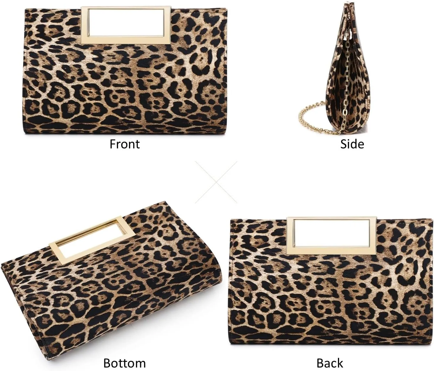 Clutch Purse for Women Fashion PU Leather Evening Bag Elegant Purse for Wedding Party Formal Daily Cocktail
