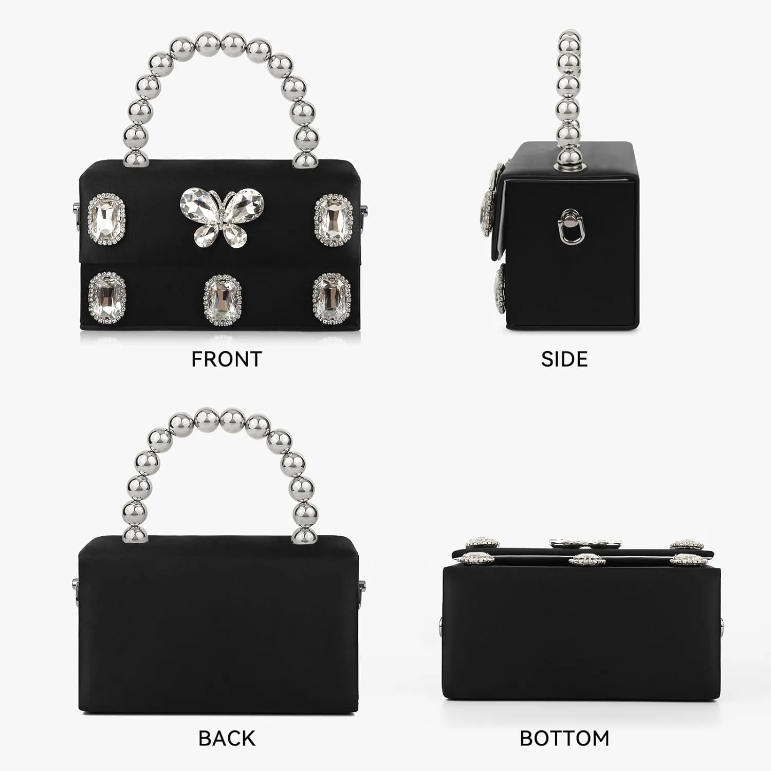 Clutch Purses for Women Fashion Rhinestone Evening Bag Purse Crossbody Bag Handbags for Women