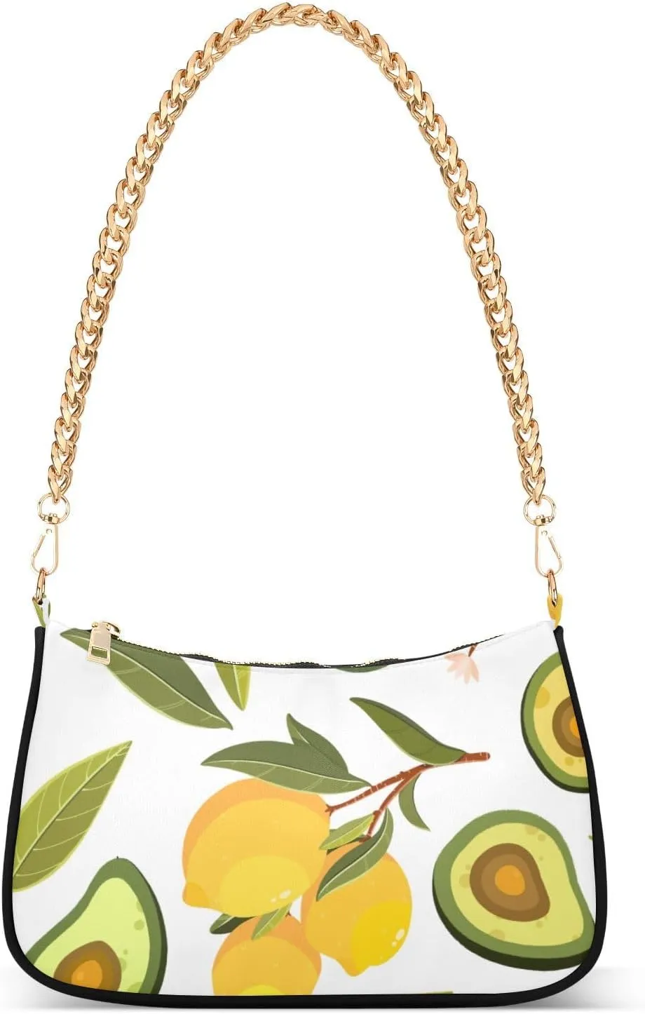 Clutch Purses for Women Trendy Chain Tote Bag Shoulder Handbags Avocado Design Graduation Gifts for Her, Multi9