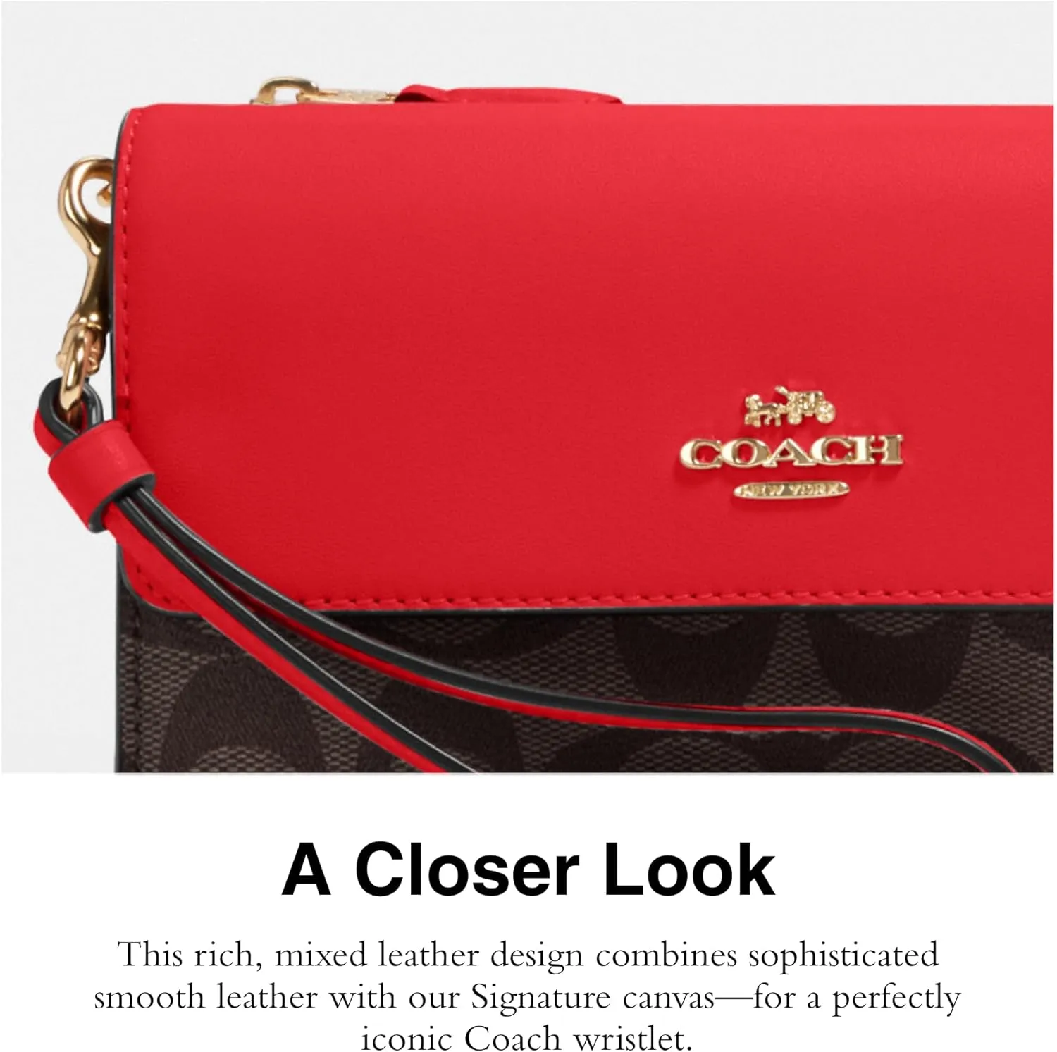 Coach Women's Signature Foldover Wristlet