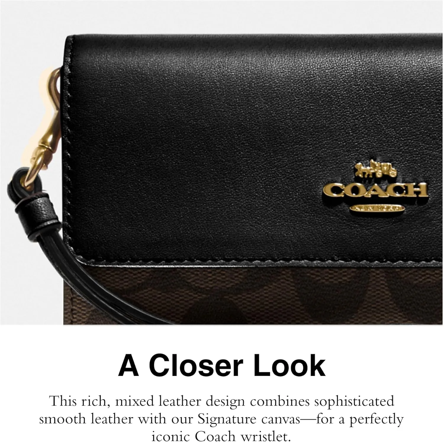 Coach Women's Signature Foldover Wristlet