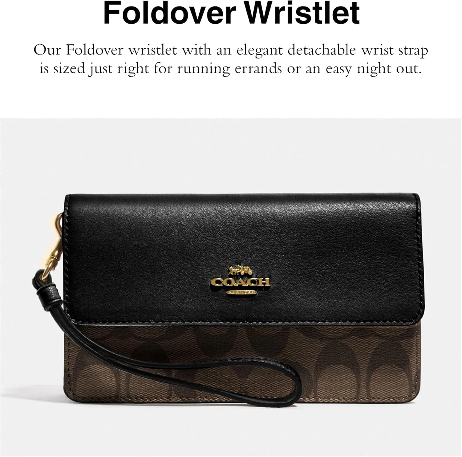 Coach Women's Signature Foldover Wristlet