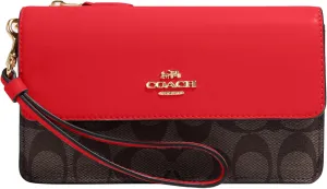 Coach Women's Signature Foldover Wristlet