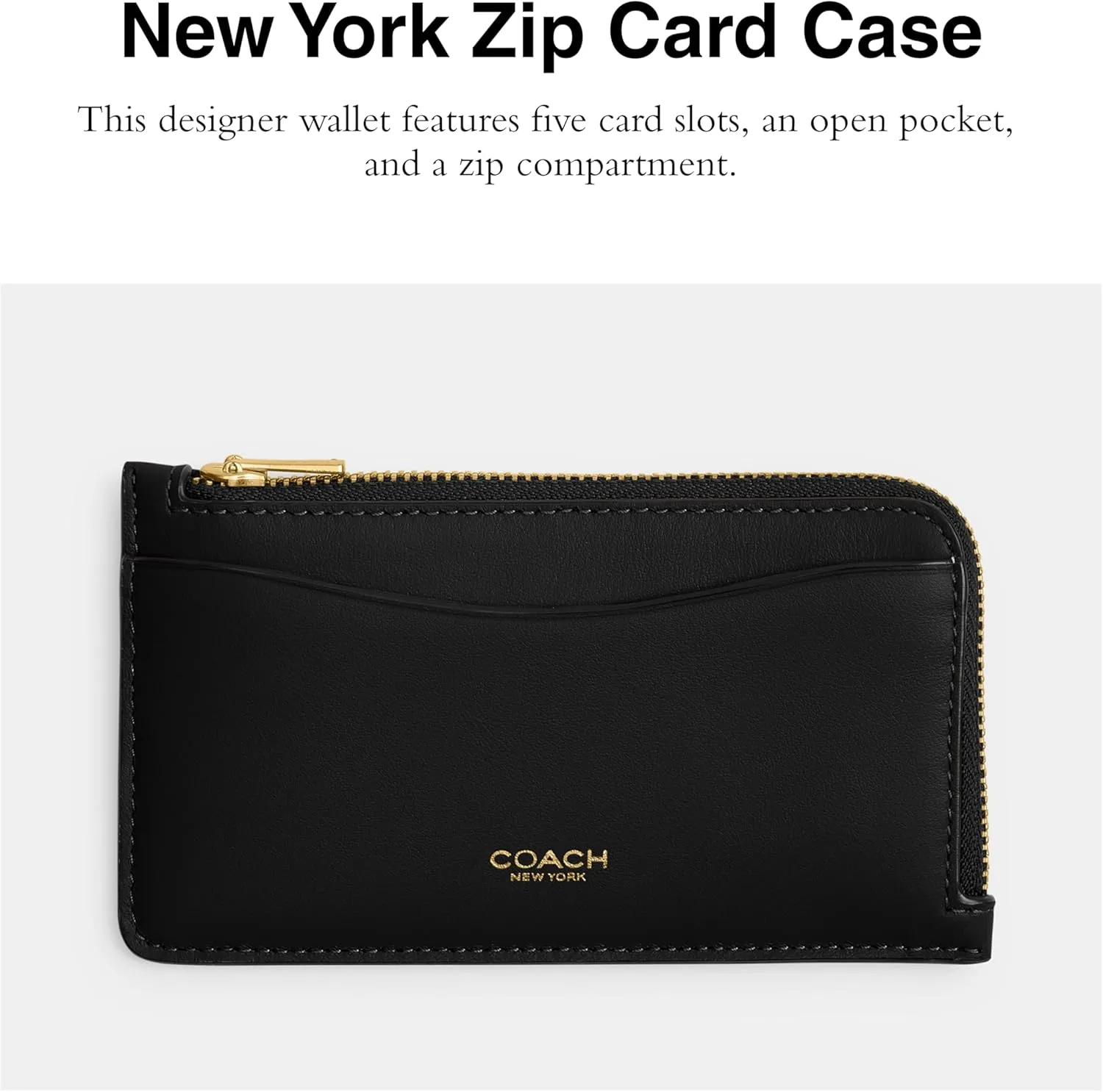 Coach Women's Zip Case Travel Accessory-Envelope Card Holder