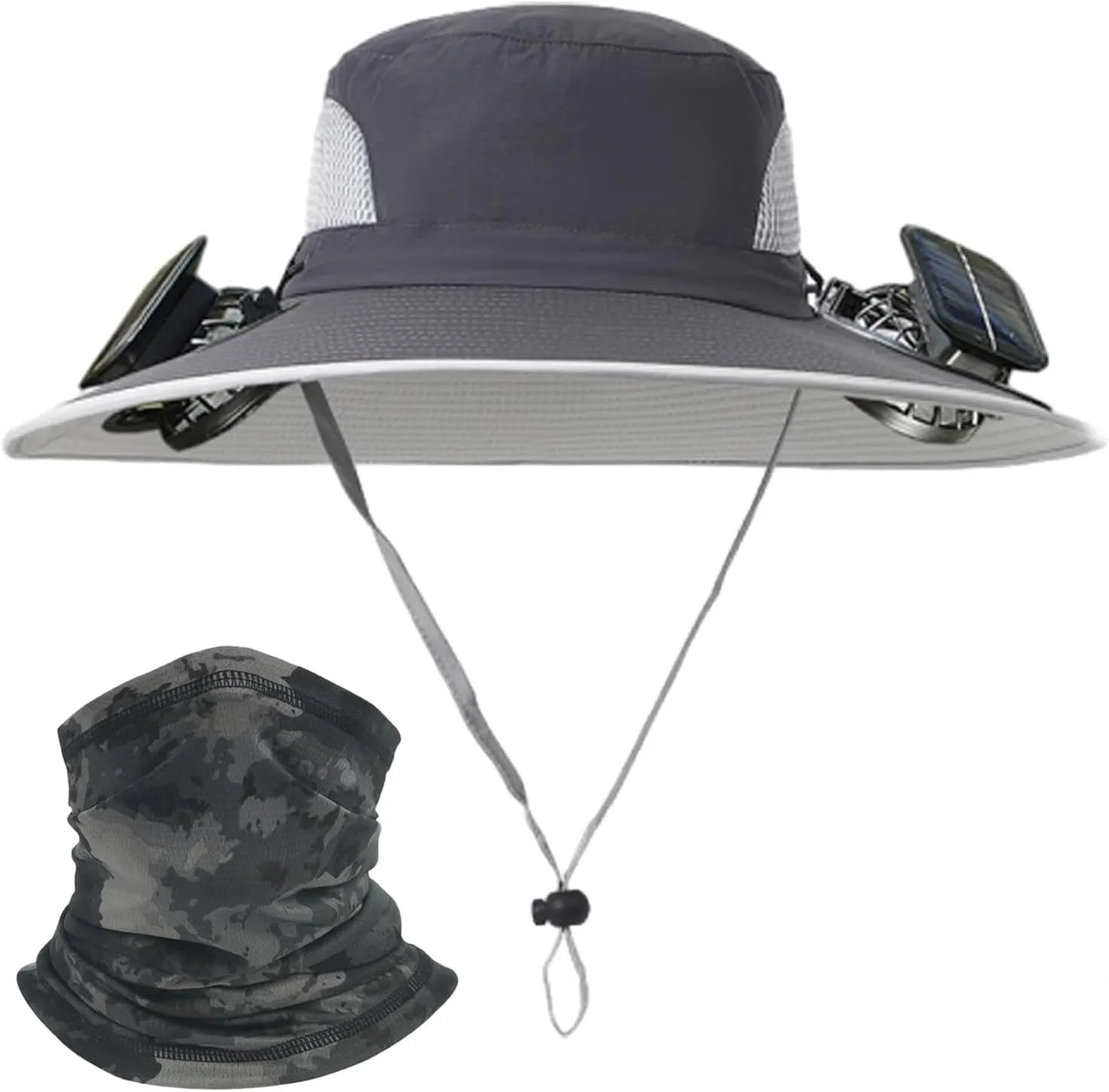 Colitt - Fishing Hat with Built in Fan, Colitt Fishing Hat, Ultralight Solar Fan Sun Hat Wide Brim Outdoor Fishing
