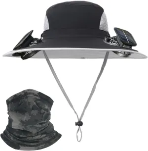 Colitt - Fishing Hat with Built in Fan, Colitt Fishing Hat, Ultralight Solar Fan Sun Hat Wide Brim Outdoor Fishing