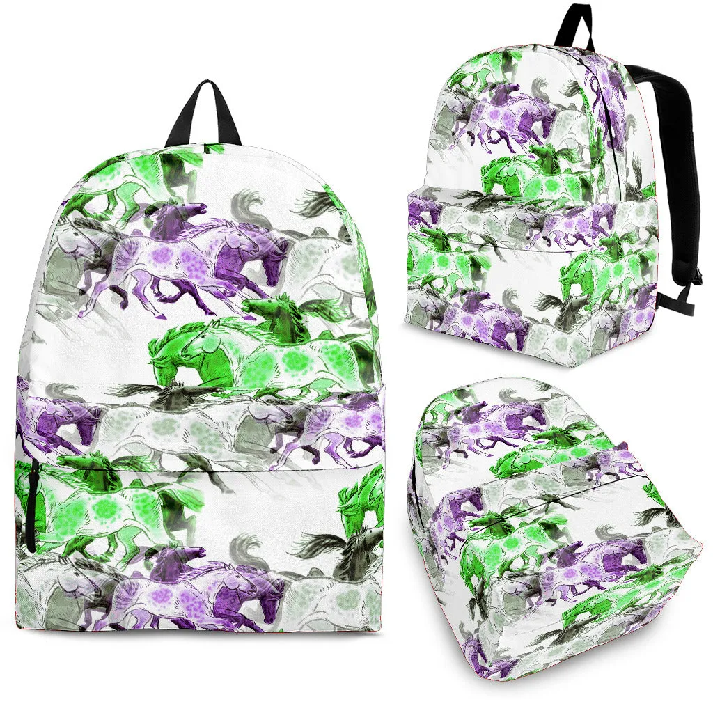 Colored Horse Backpack