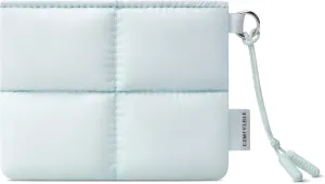 Comfyable Cute Puffy Coin Purse Pouch Change Holder For Women, Small Organizer with ID Window, Magnetic Closure, Water-repellent, Storage for Coin, Airpods, Lipstick, Card, Ice Blue