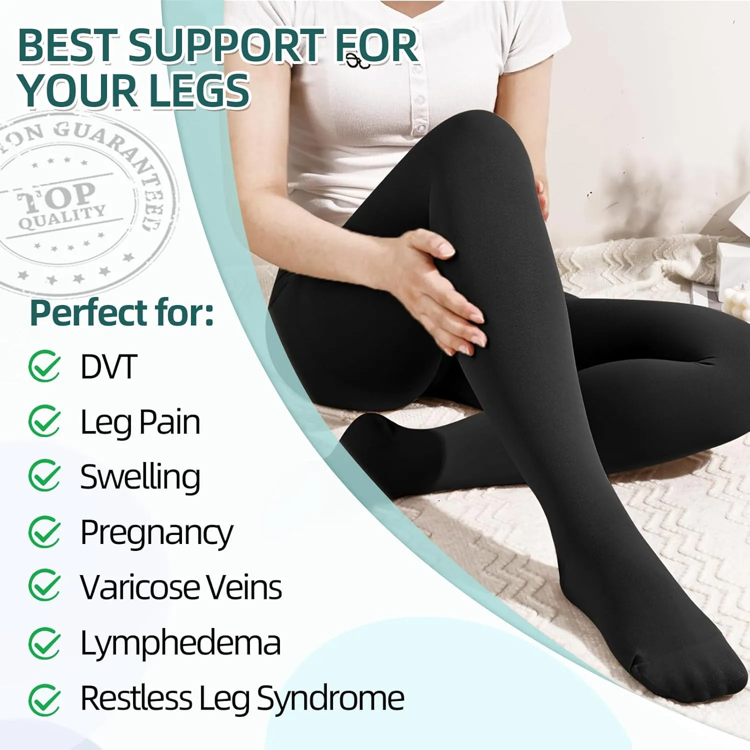 Compression Pantyhose for Women 20-30 mmHg