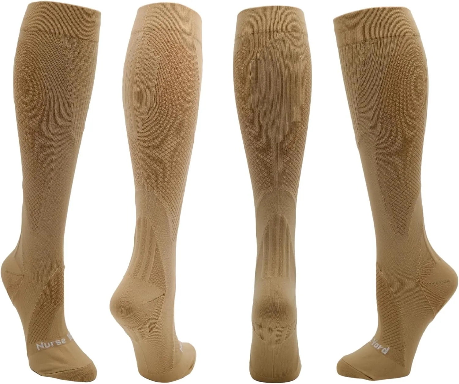 Compression Socks for Nurses - Women & Men - 20-30mmHg Graduated Compression, Zero-Toe Compression, For Medical Staff, Nursing, Athletic Support Such As Running, Cycling, Hiking - 1 Pair