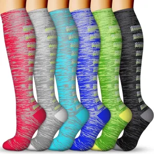 Compression Socks for Women & Men 15-20 mmHg, Best for Medical, Nursing, Running, Athletic, Varicose Veins, Travel