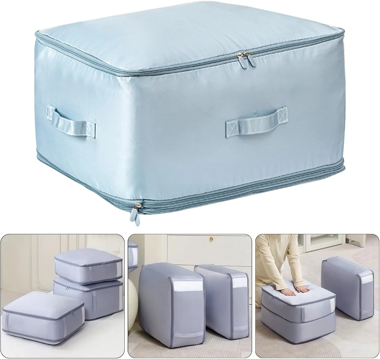 Convenient Bedding Compression Bag Multifunctional Bedding Storage Pouches Organizers for Household Mess Control