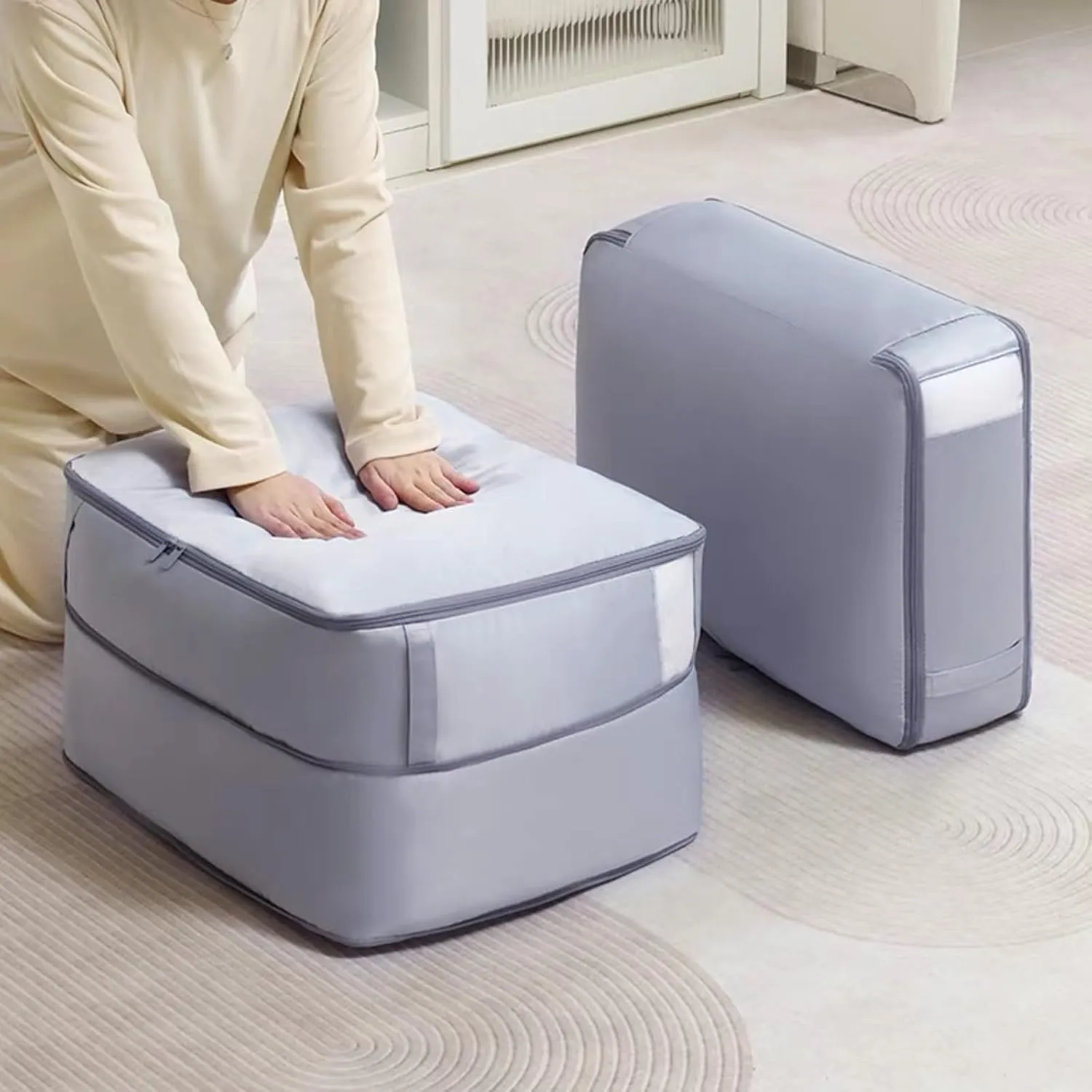Convenient Bedding Compression Bag Multifunctional Bedding Storage Pouches Organizers for Household Mess Control