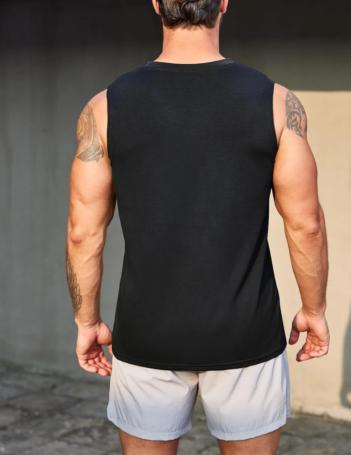 COOFANDY Men's 3 Pack Workout Tank Tops Gym Muscle Tee Bodybuilding Fitness Sleeveless T Shirts