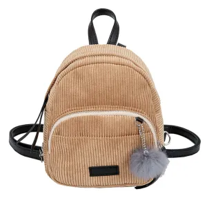 Corduroy Retro Backpack For Woman (Various Colors)