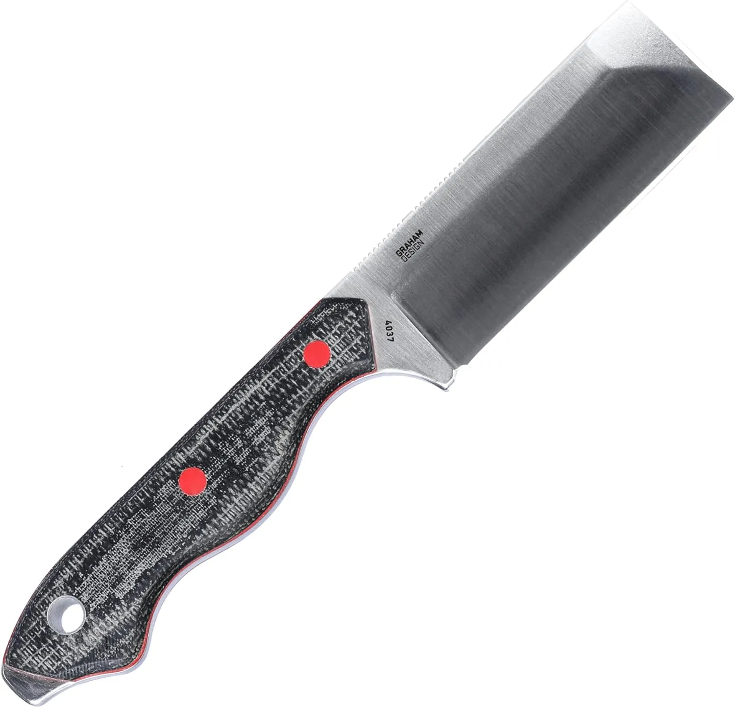CRKT Razel Fixed Blade Knife: Everyday Carry Plain Edge, D2 Blade Steel, Resin Infused Fiber Handle w/Pocket Carry Sheath 4037,Silver/Black