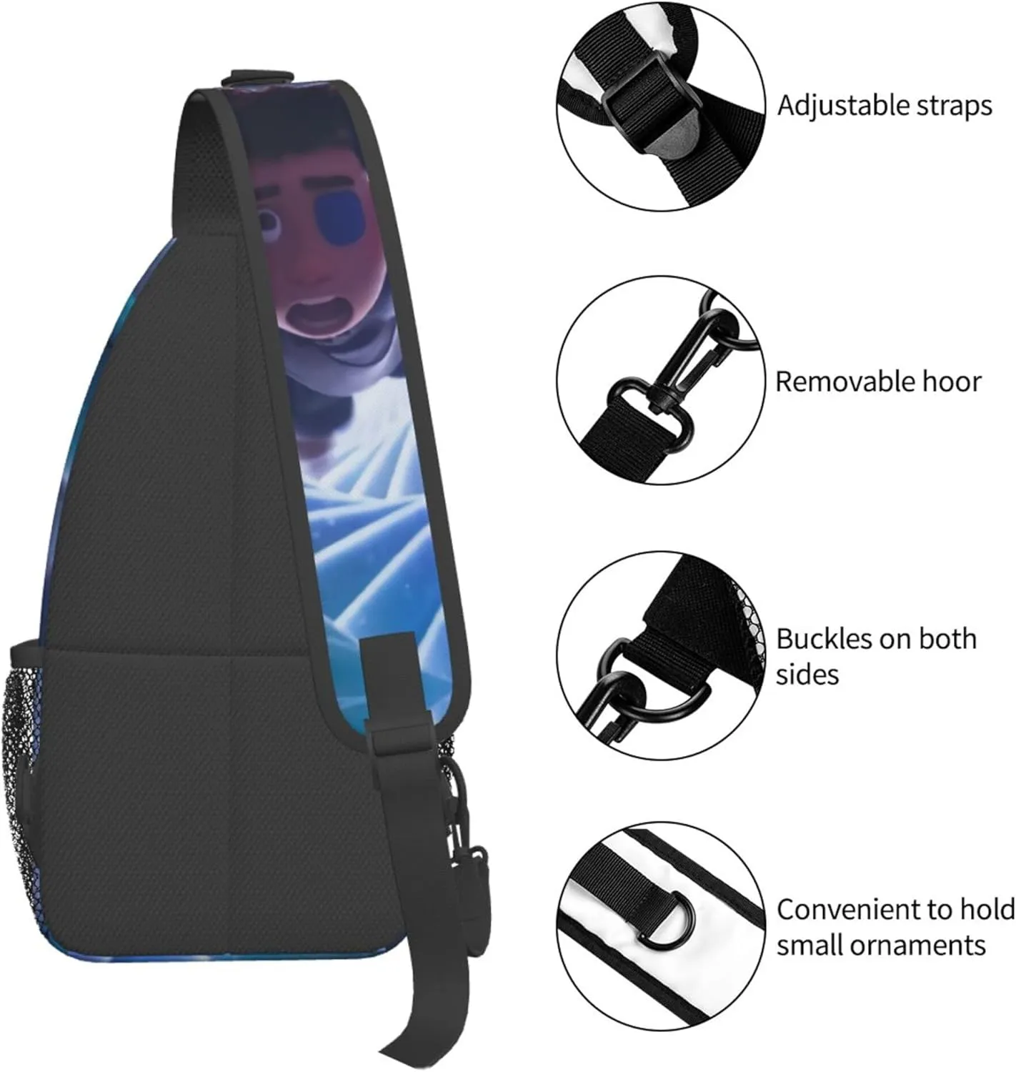 Cross Chest Bag Diagonally Sling Backpack Casual Elio...the wrong number Crossbody Shoulder Bag Travel Hiking Daypack Shoulder Bag pack Men Women Gifts