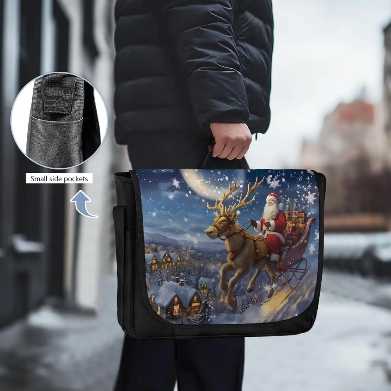 Crossbody Bags for Women Men Large Over the Shoulder Purses and Flap Cross Body Handbags with Side Pocket
