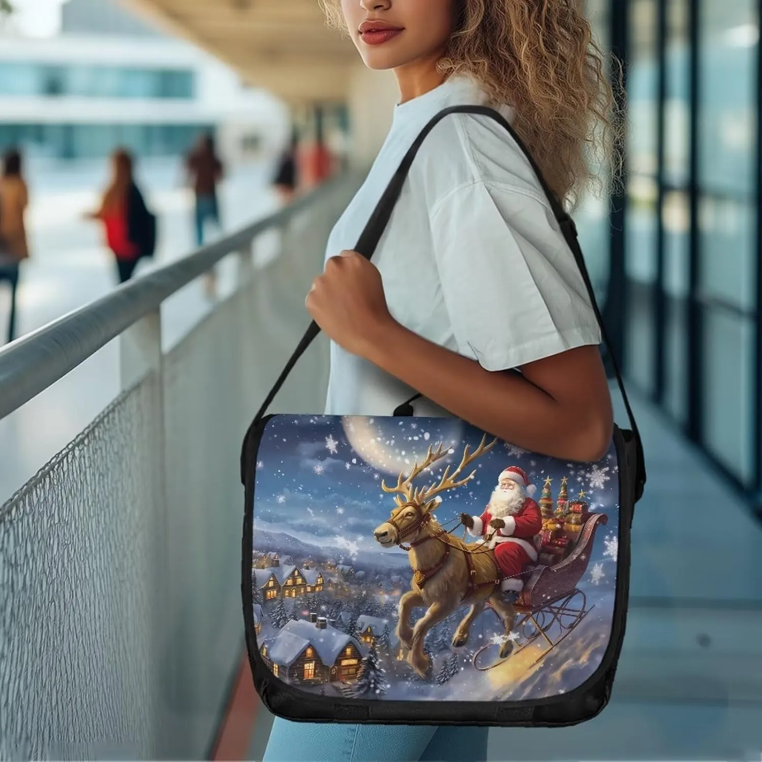 Crossbody Bags for Women Men Large Over the Shoulder Purses and Flap Cross Body Handbags with Side Pocket