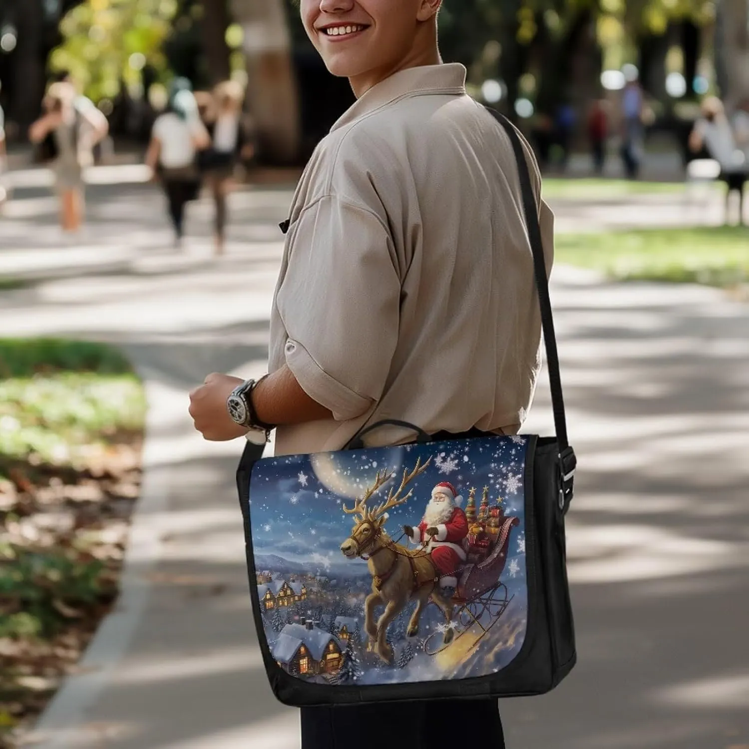 Crossbody Bags for Women Men Large Over the Shoulder Purses and Flap Cross Body Handbags with Side Pocket