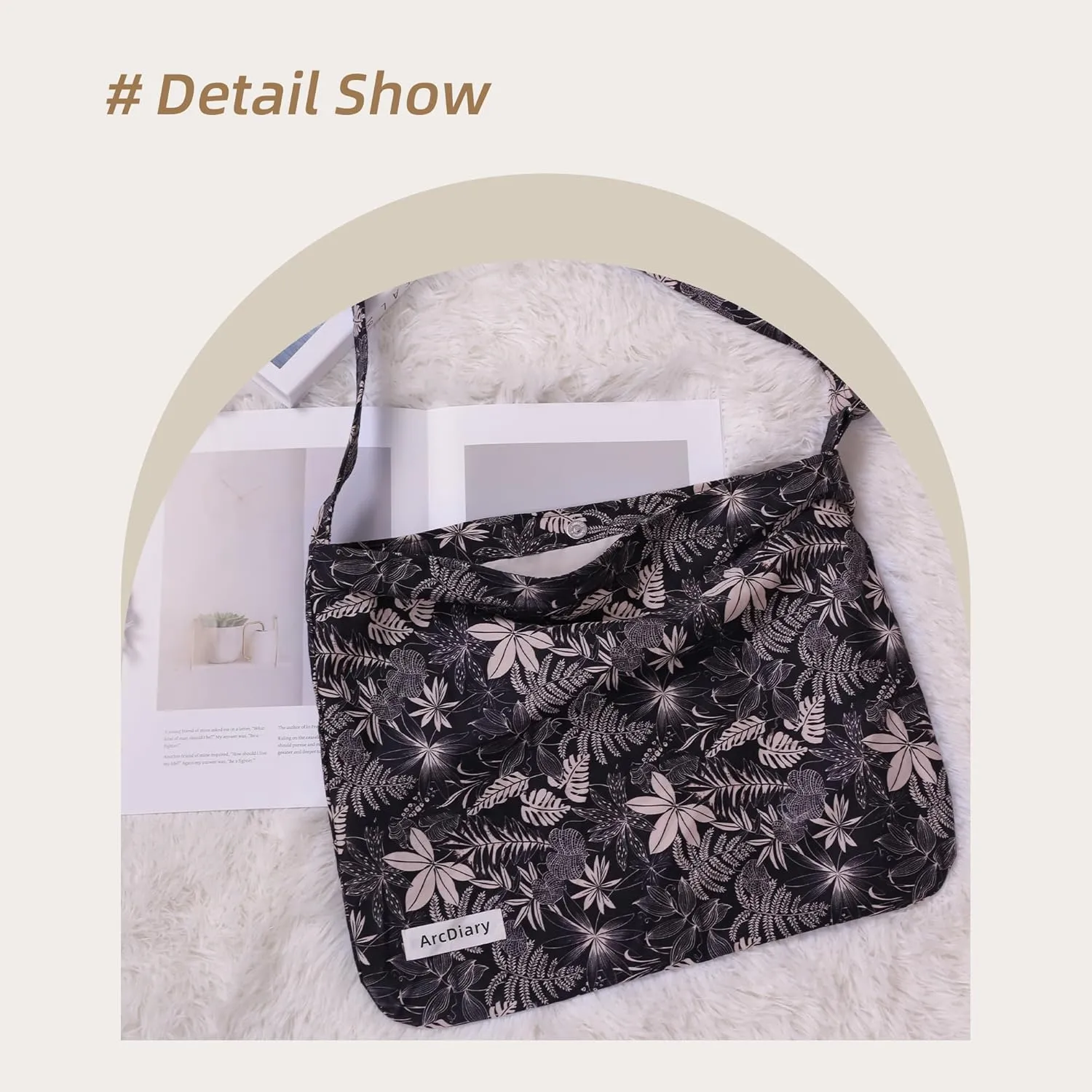 Crossbody Bags for Women trendy, Large Capacity Messenger Bag, Casual Shoulder Tote Handbags with Adjustable Strap