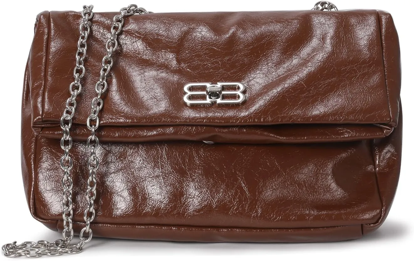 Crossbody Bags for Women Trendy Vegan Leather Hobo Purses Shoulder Handbags With Wide