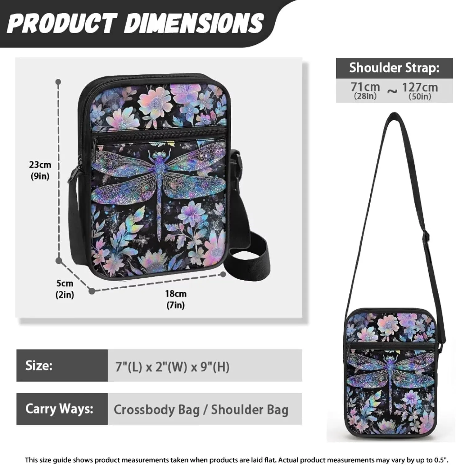 Crossbody Messenger Bags for Women Cell Phone Purse Wallet Adjustable Strap