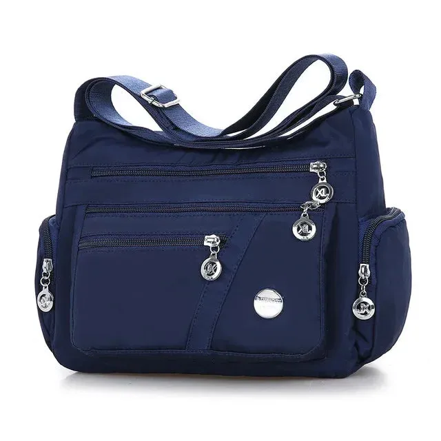 Crossbody Women Girls Waterproof Tote Casual Nylon Purse Handbag Lightweight Messenger Bag