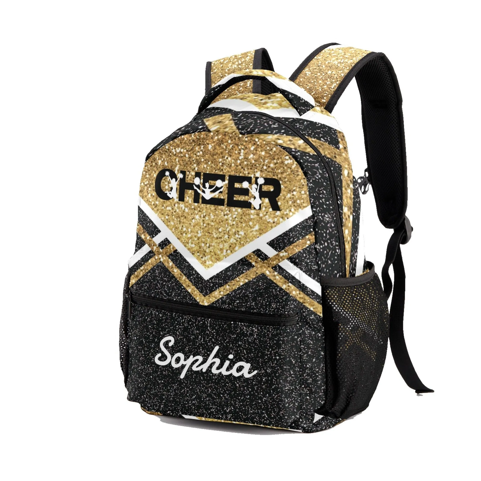 Custom Blue Cheer Cheerleader Personalized Causual Shoulder Bag Sports Leisure Camping Backpack for Women and Men