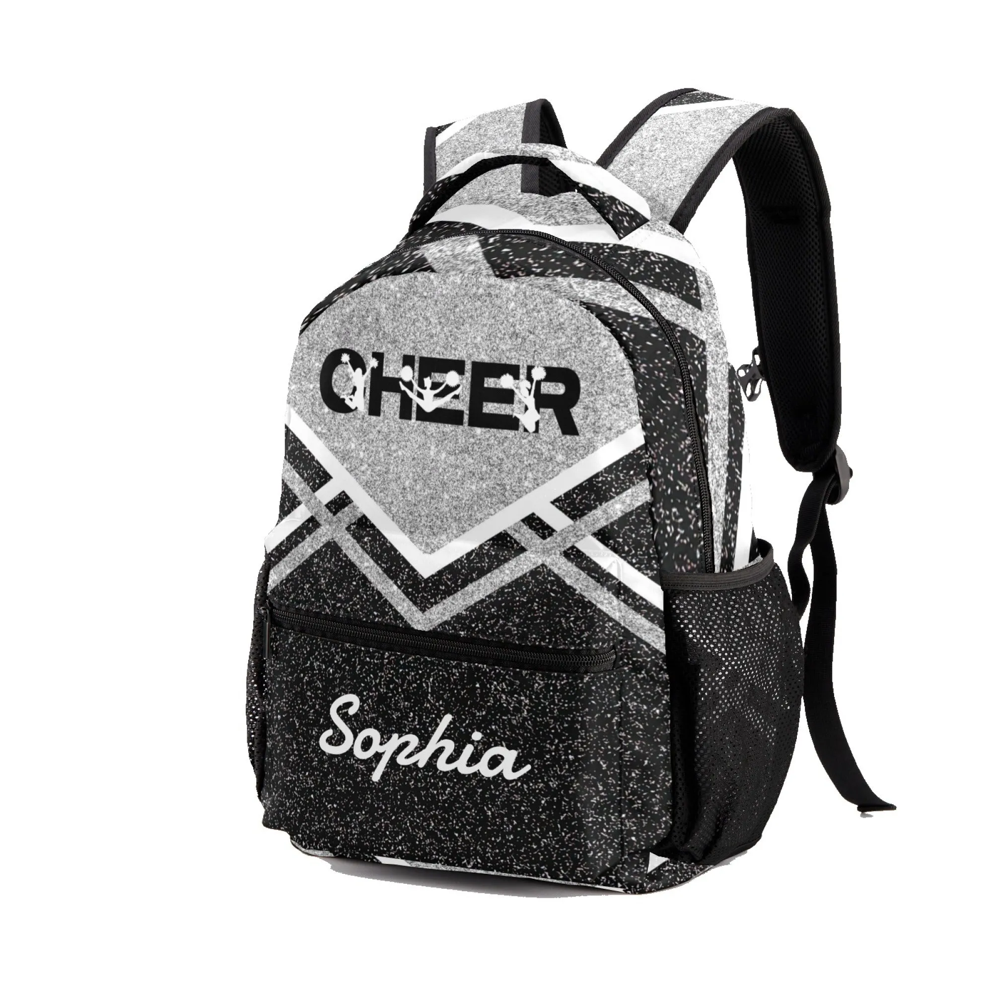 Custom Blue Cheer Cheerleader Personalized Causual Shoulder Bag Sports Leisure Camping Backpack for Women and Men