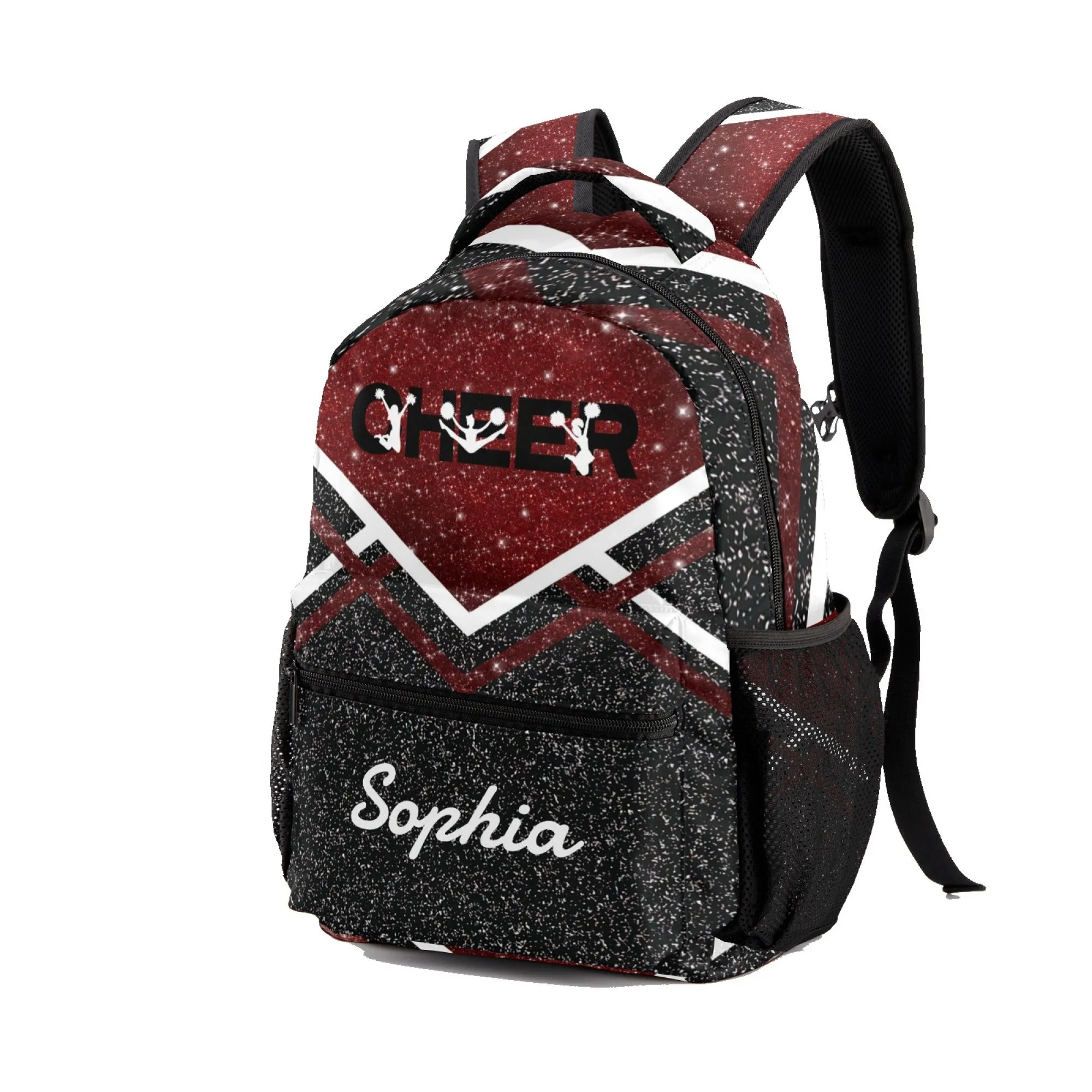 Custom Blue Cheer Cheerleader Personalized Causual Shoulder Bag Sports Leisure Camping Backpack for Women and Men
