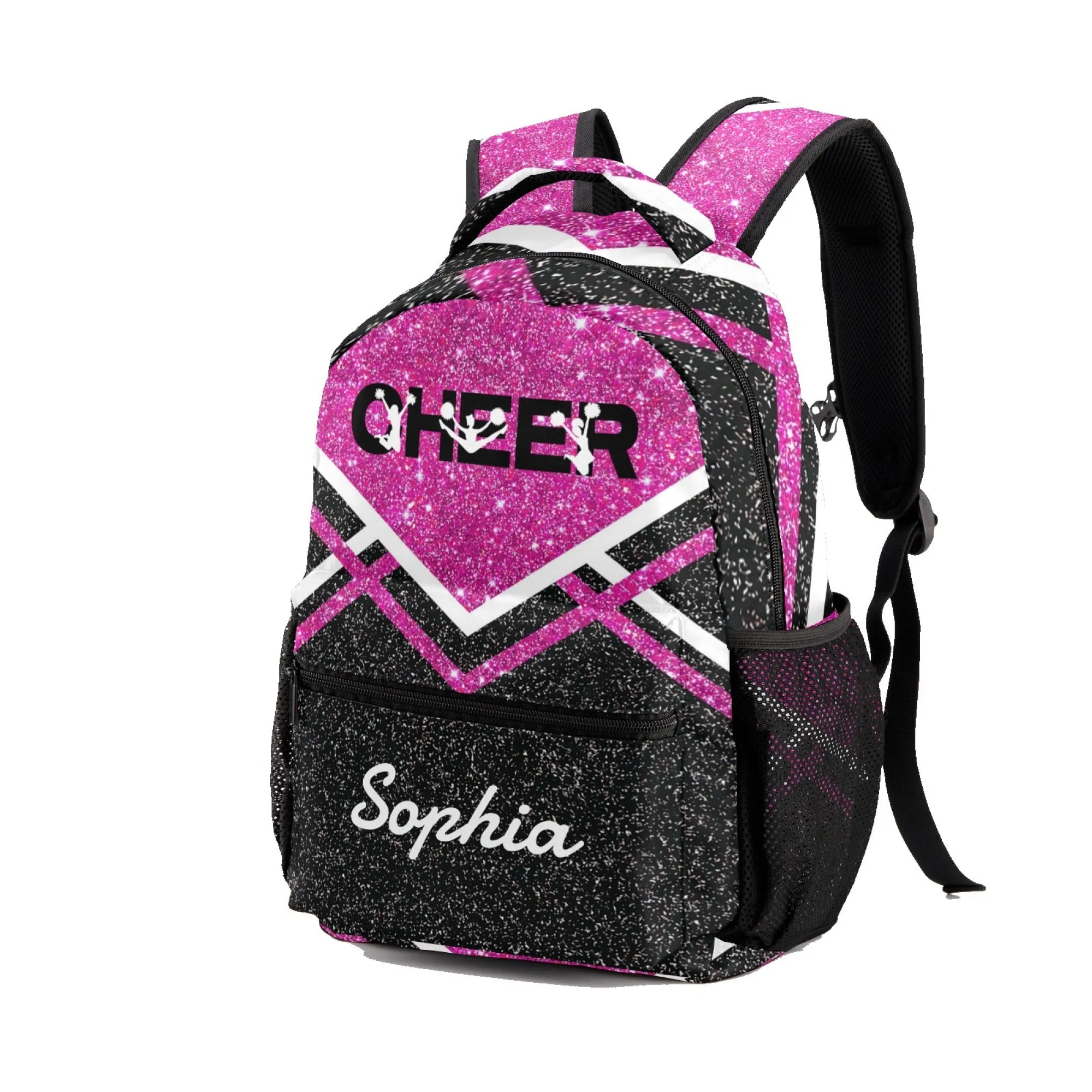 Custom Blue Cheer Cheerleader Personalized Causual Shoulder Bag Sports Leisure Camping Backpack for Women and Men