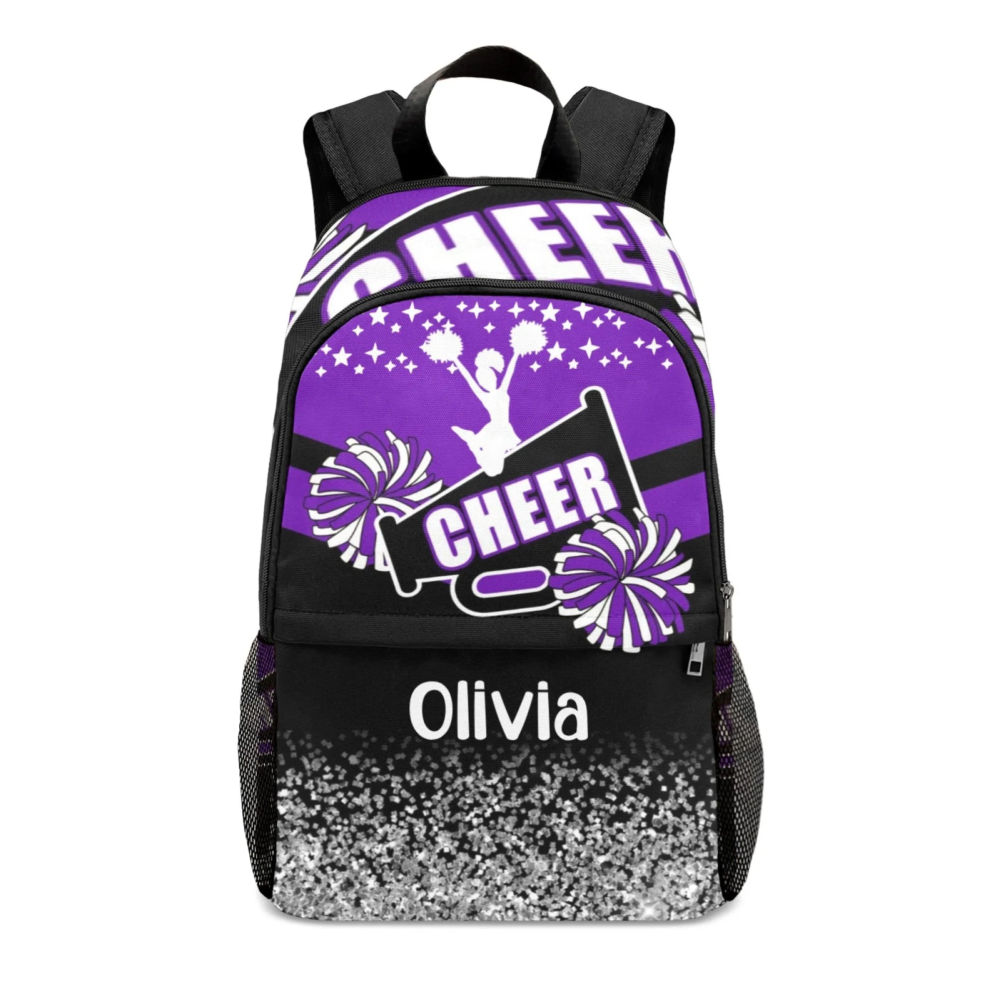Custom Children's Backpack Student Cheerleader Backpacks Name Personalized for Man and Girl
