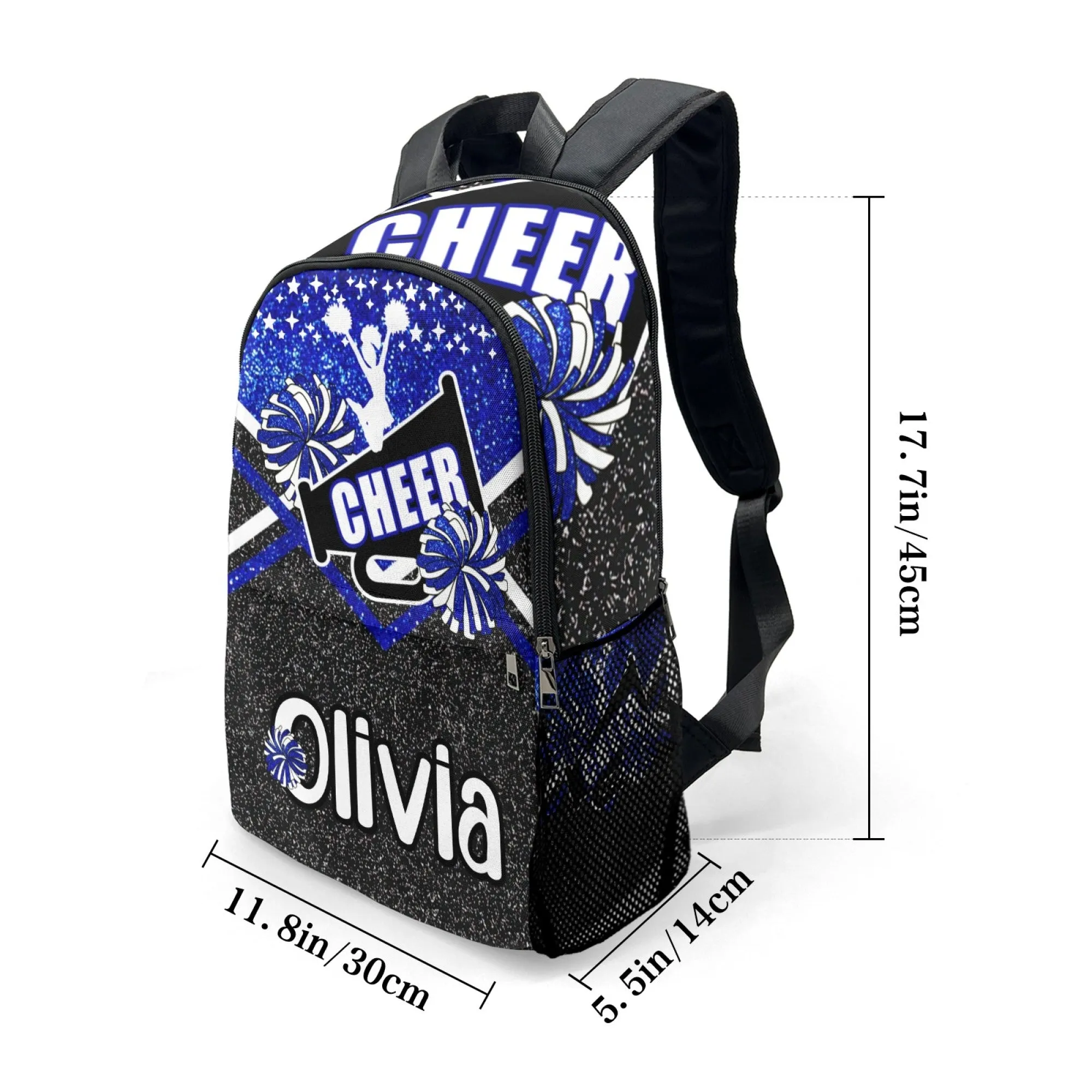 Custom Children's Backpack Student Cheerleader Backpacks Name Personalized for Man and Girl