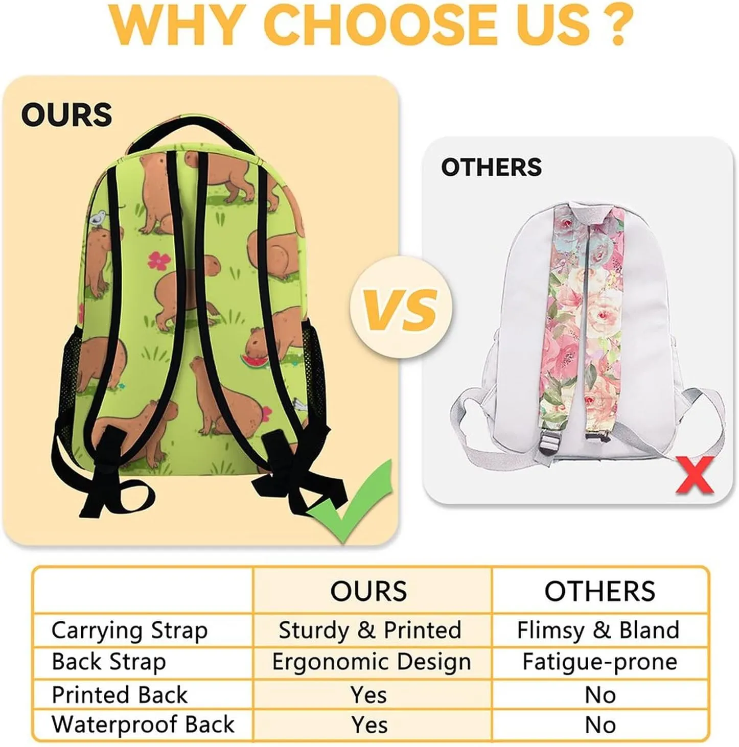 Custom Cute Backpack for Girls Boys, 16 Inch Cute Bookbag with Large Capacity, Durable Lightweight Travel Laptop School Bags