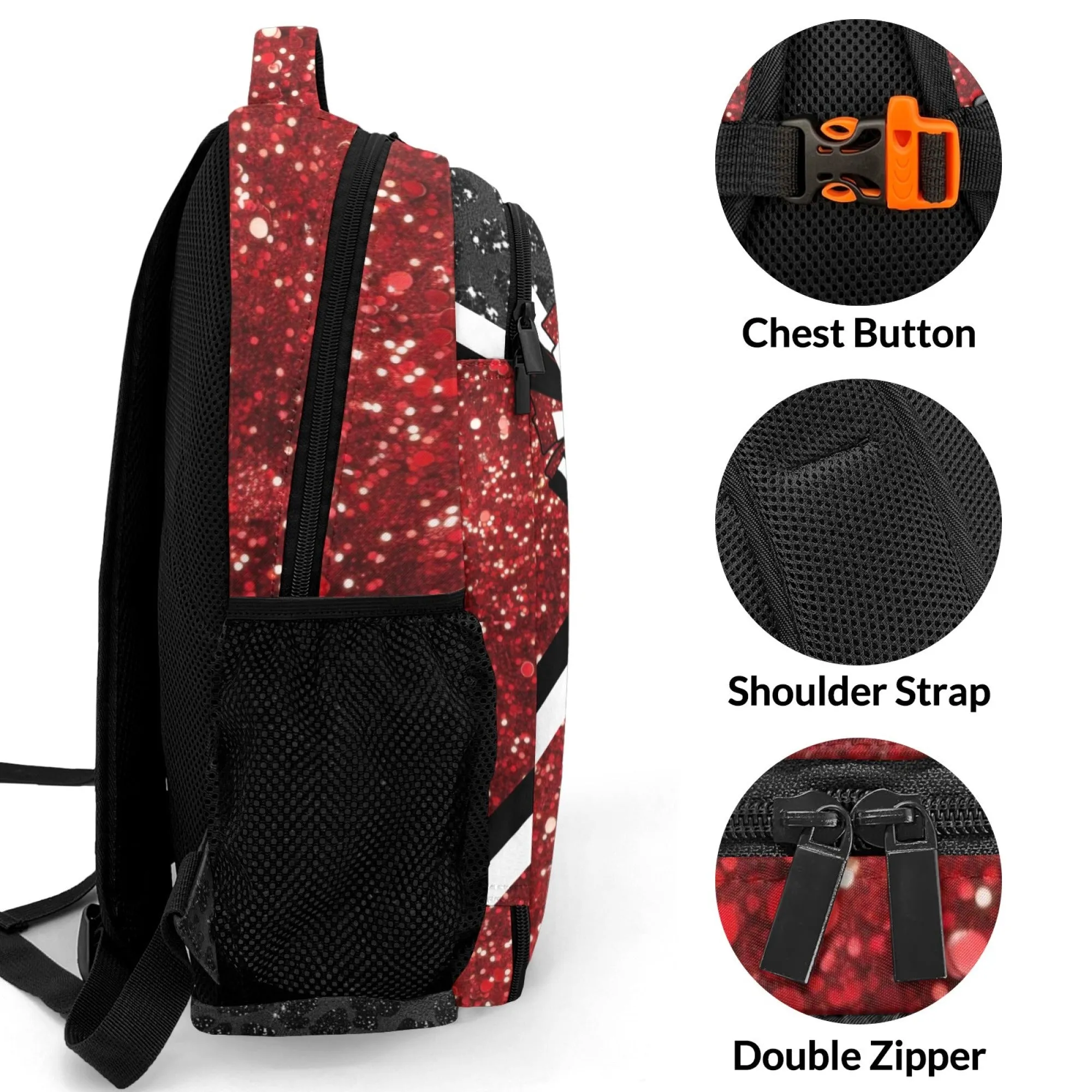 Custom Fashion Backpack Leisure Cheer Name Backpacks for Man and Women Gifts