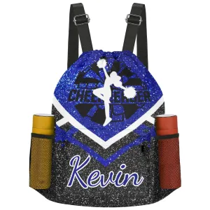 Custom Name Cheerleader Leisure Fashion Drawstring Backpack
