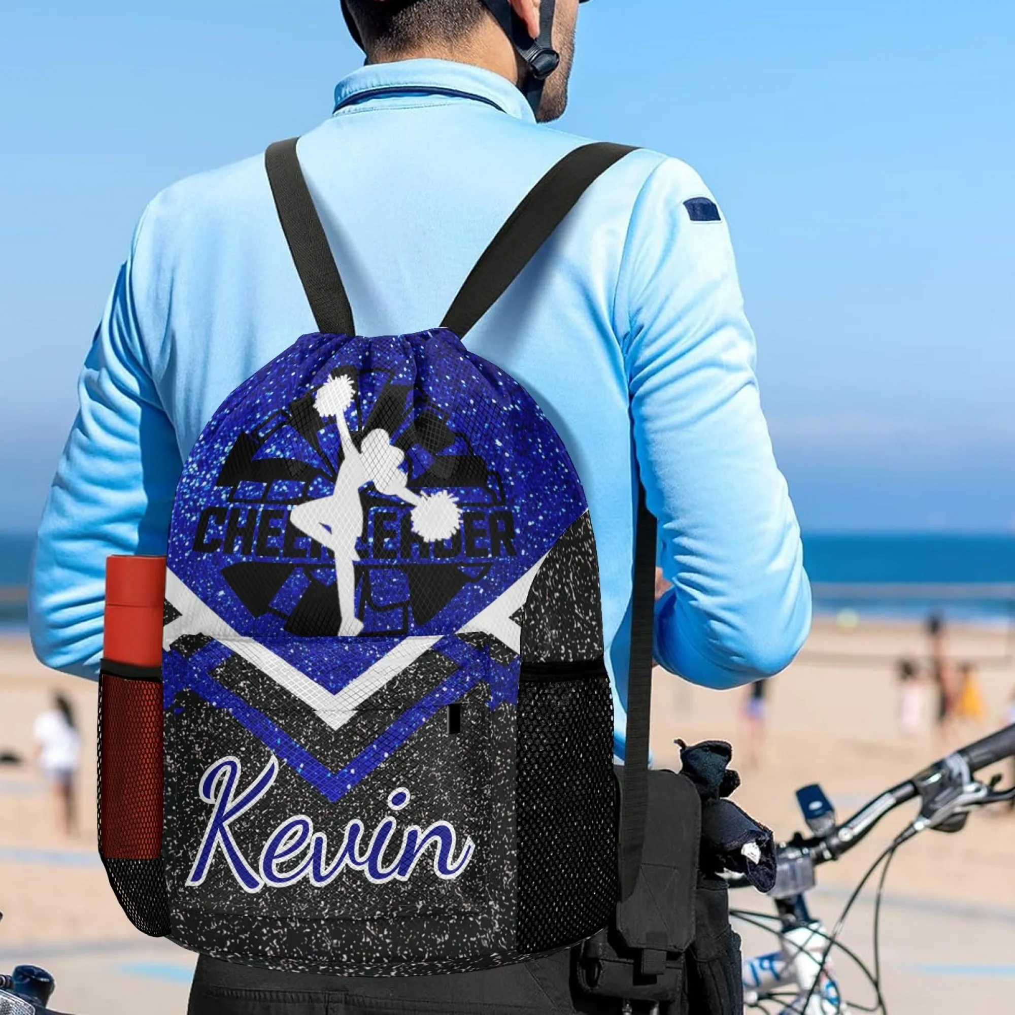Custom Name Cheerleader Leisure Fashion Drawstring Backpack
