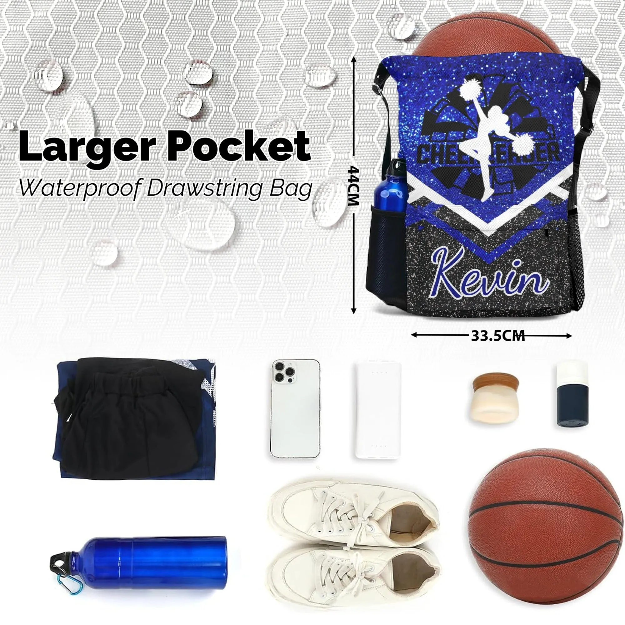 Custom Name Cheerleader Leisure Fashion Drawstring Backpack
