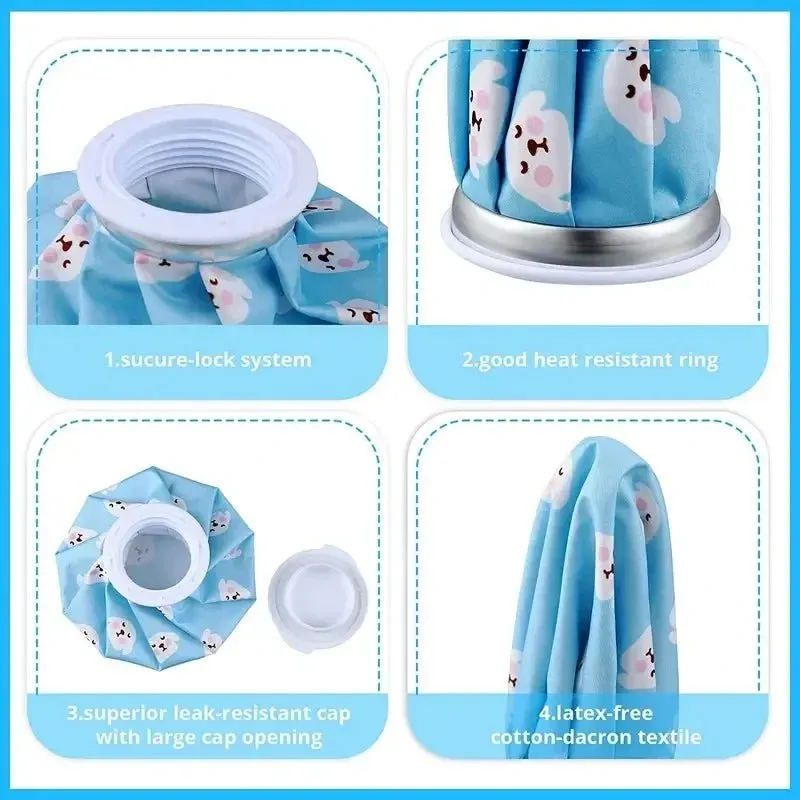 Cute Cartoon Cold and Hot Compress Bag: Reusable Household Water-Filled Ice Packs