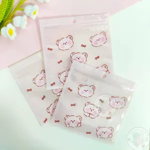 Cute Pinky Bear - Zip Lock Storage Bags