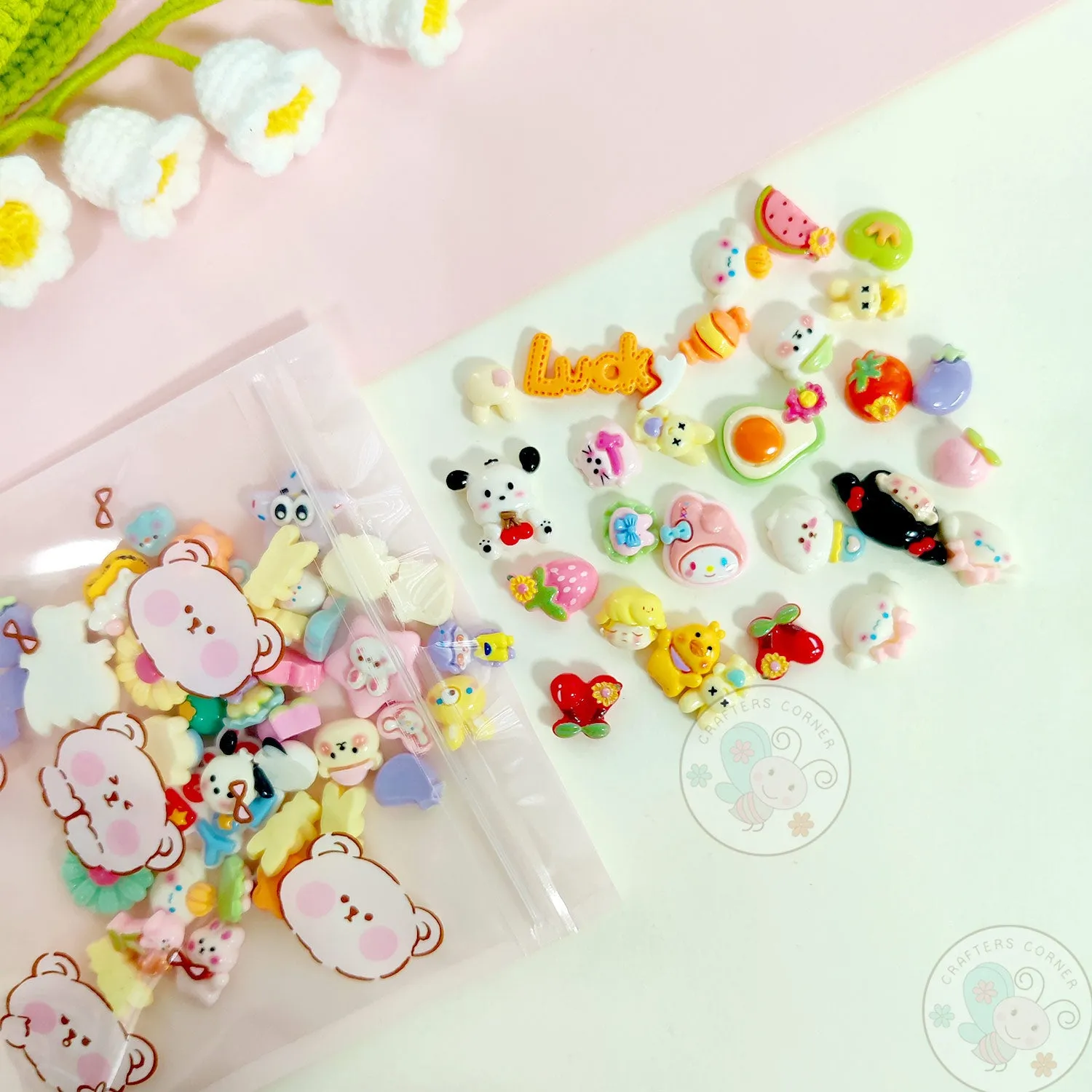 Cute Pinky Bear - Zip Lock Storage Bags