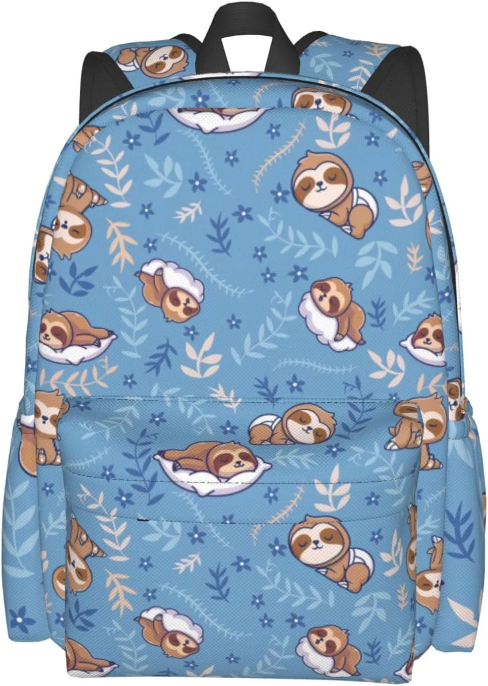Cute Sleep Sloth Multipurpose School Bag Bookbag for Teenage Boys Girls Daily Backpack