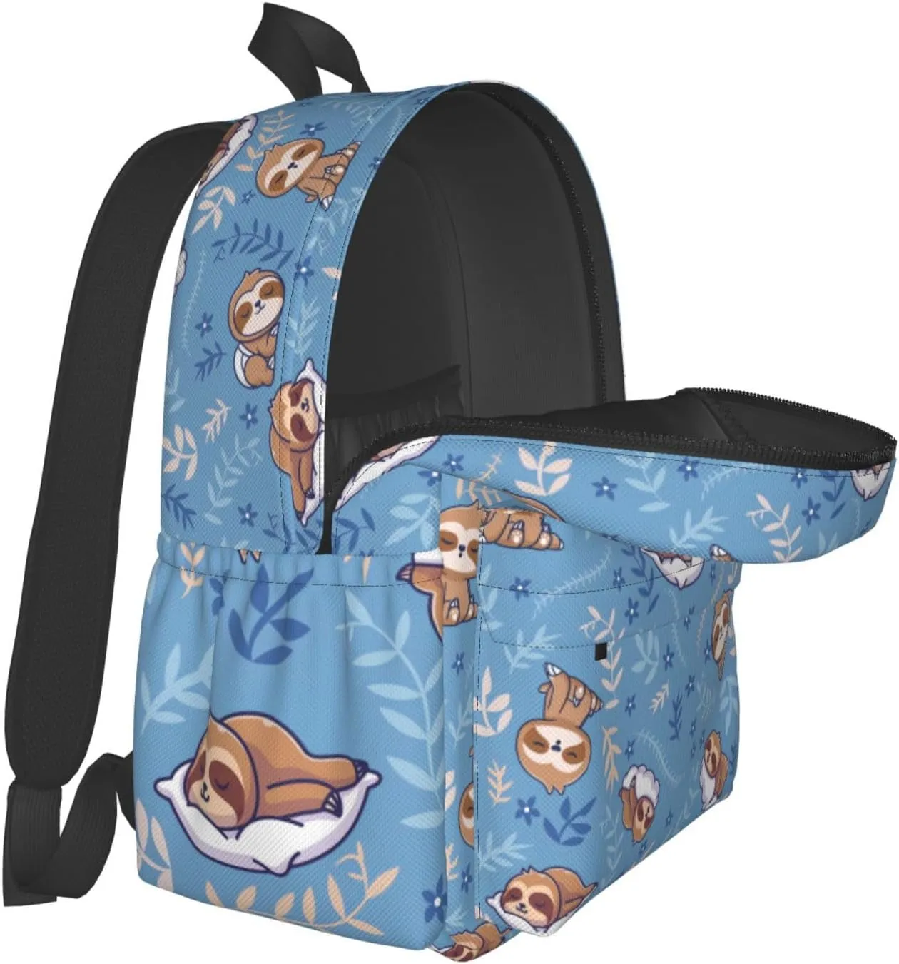Cute Sleep Sloth Multipurpose School Bag Bookbag for Teenage Boys Girls Daily Backpack
