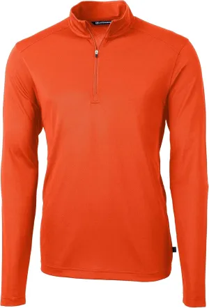 Cutter & Buck Men's Long Sleeve Virtue Eco Pique Recycled Quarter Zip Overknit