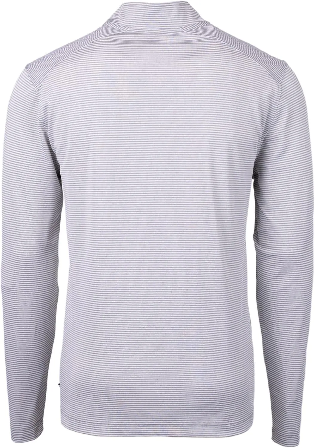 Cutter & Buck Virtue Eco Pique Micro Stripe Recycled Mens Big & Tall Quarter Zip